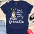 I just want to hang with my frenchie - V2 - Cute Elegant Caligraphy T-Shirt